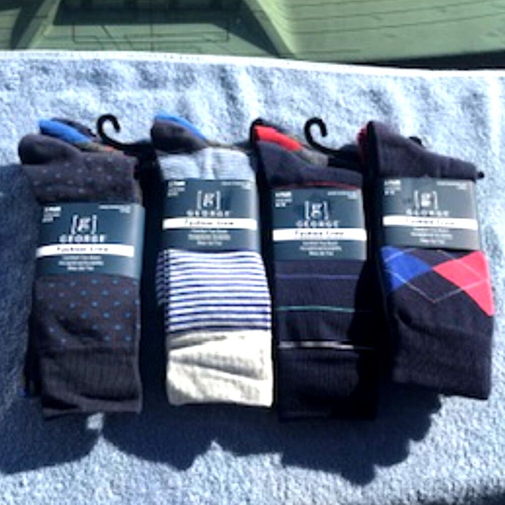 Size: 6-12 Dress Socks {3} Pair Per Sleeve {12} Pairs . {4} Sleeve Bundle . New